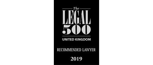 The Legal 500 UK 2019 - Recommended lawyer
