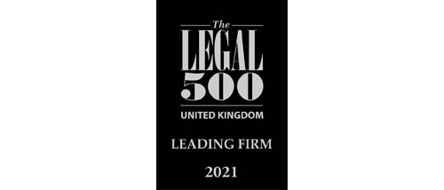 The Legal 500 UK 2021 - Leading firm